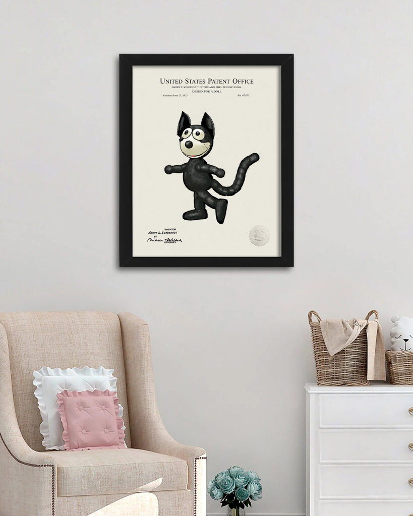 Felix the Cat | 1925 Toy Patent Print