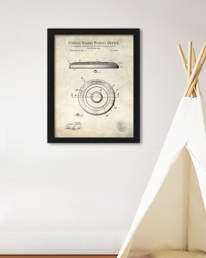 Frisbee Toy | 1967 Flying Disk Patent