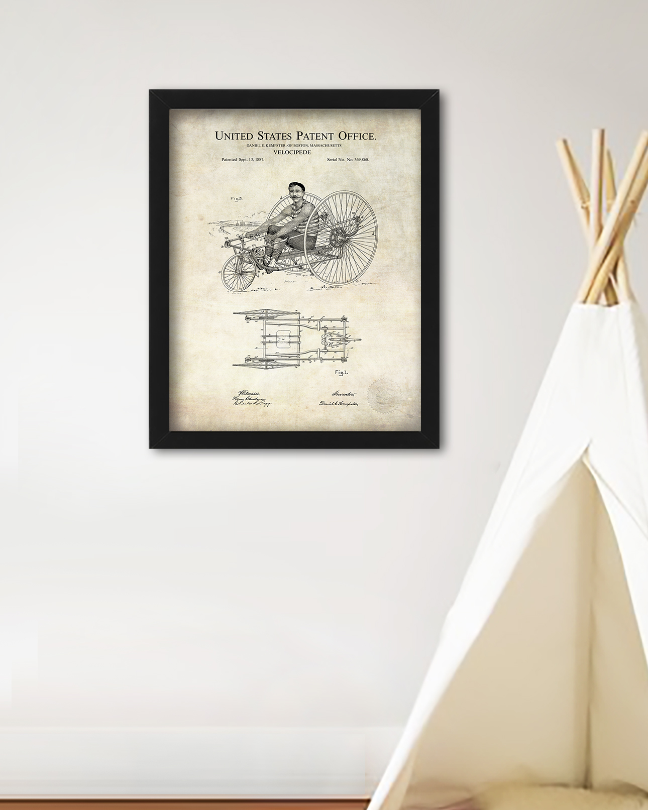 Velocipede Design | 1887 Patent