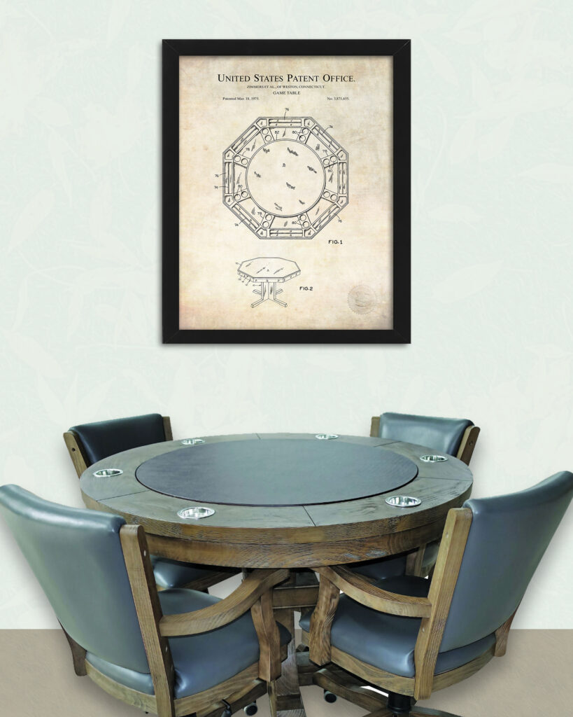 Poker Table Design | 1975 Patent