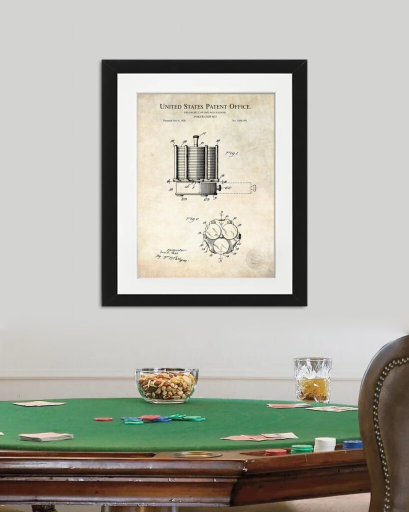 Poker Chip Set | 1928 Gaming Patent