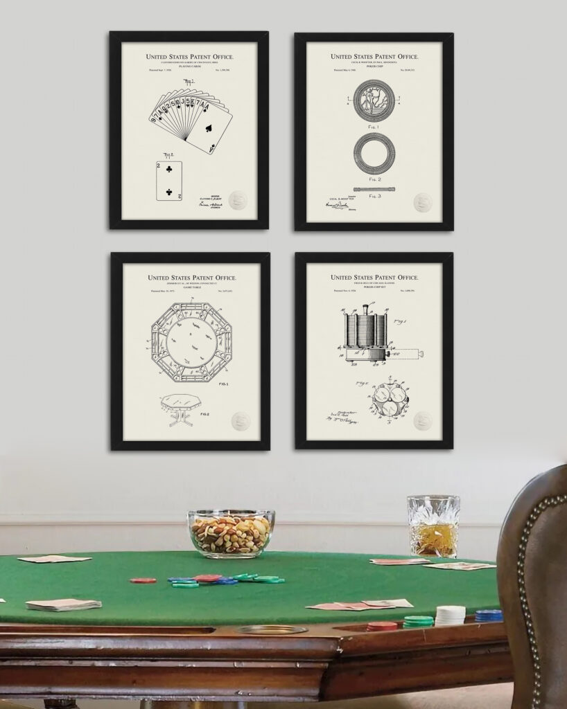 Vintage Poker Decor | Patent Collection