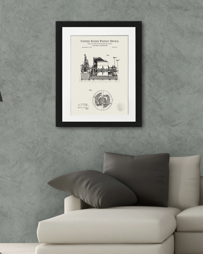 Thomas Edison Patent Prints