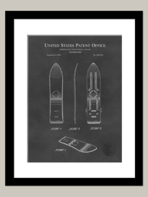 Snowboard Design | 1990 Patent Print