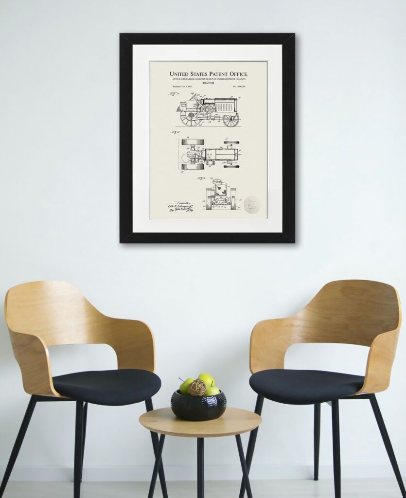 Oliver Tractor Print | 1935 Patent