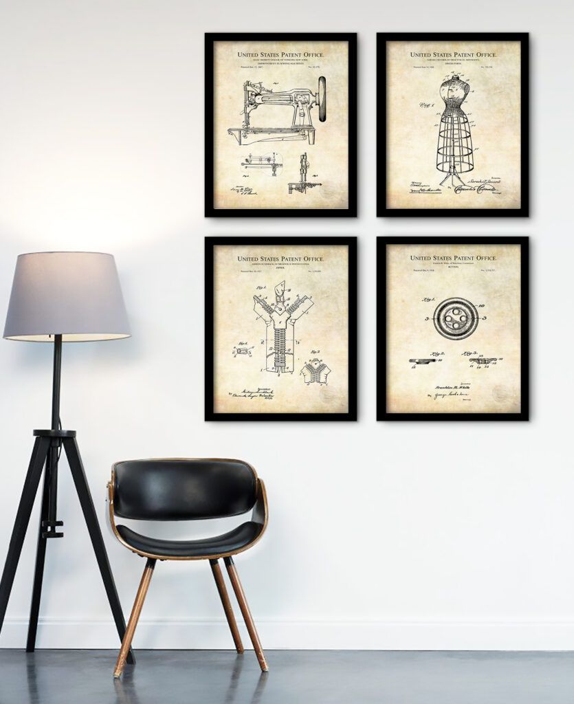 Antique Sewing Patent Collection