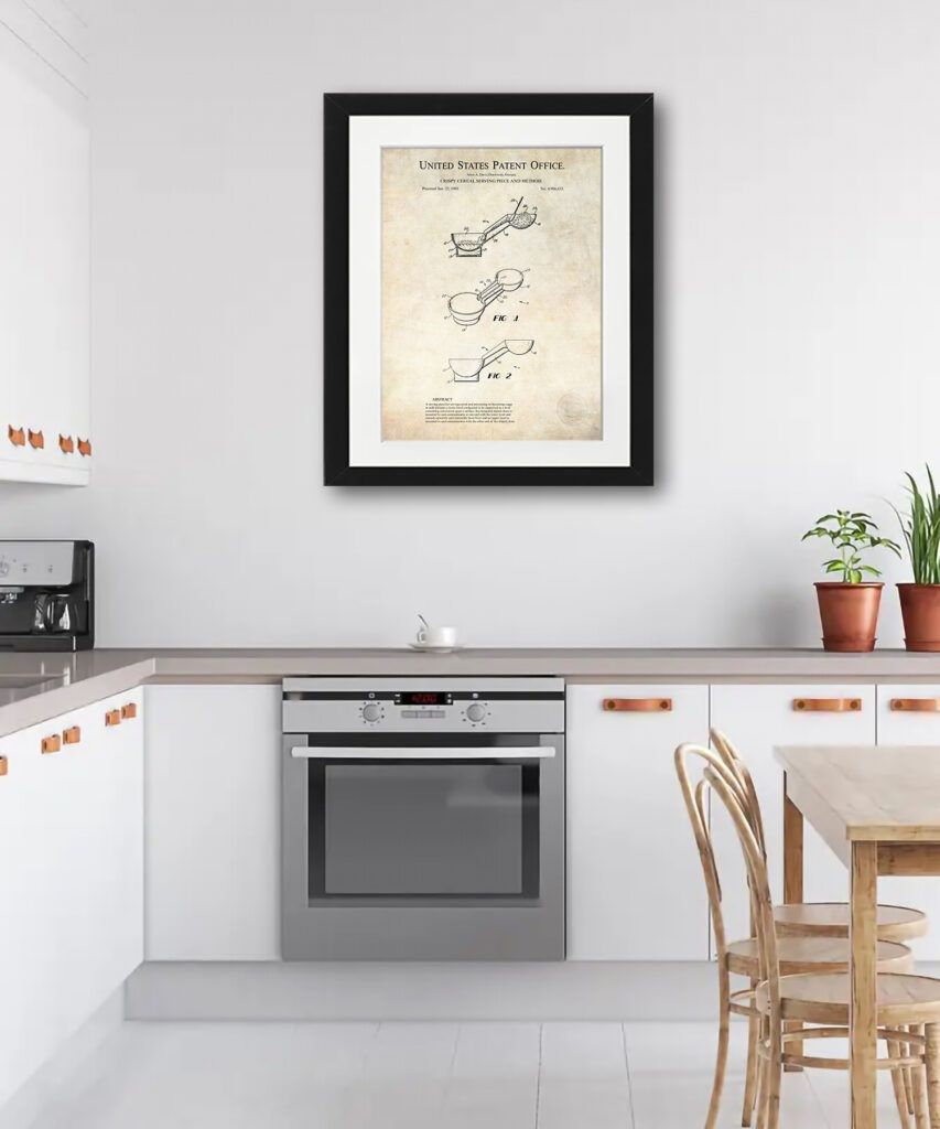 Anti-Soggy Cereal Bowl Patent Print