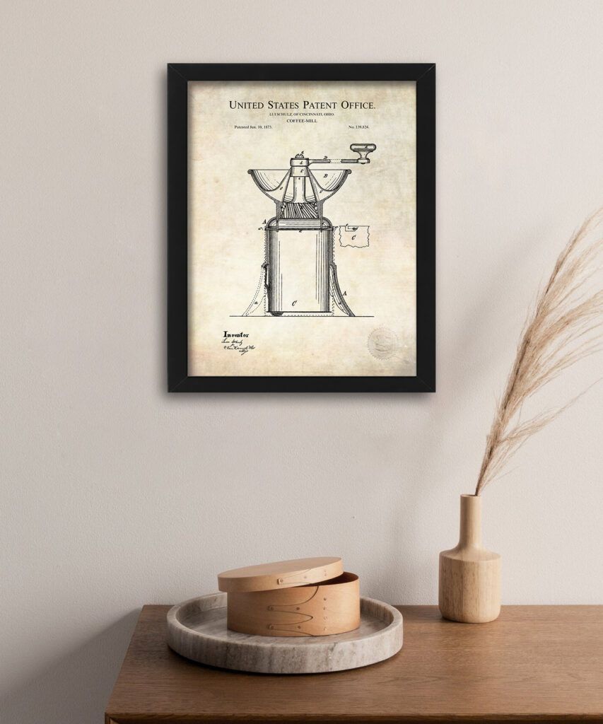 1873 Coffee Mill | 1873 Patent Print