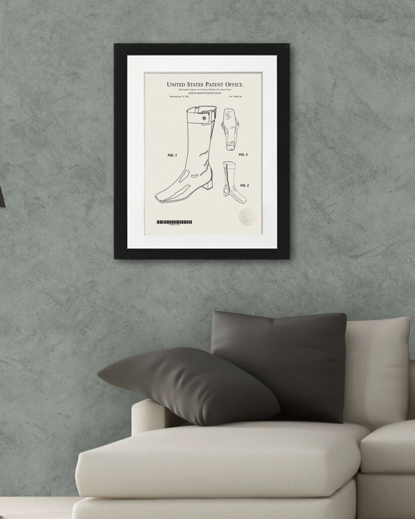 Couture Boots Design | 2001 Louis Vuitton Patent Print