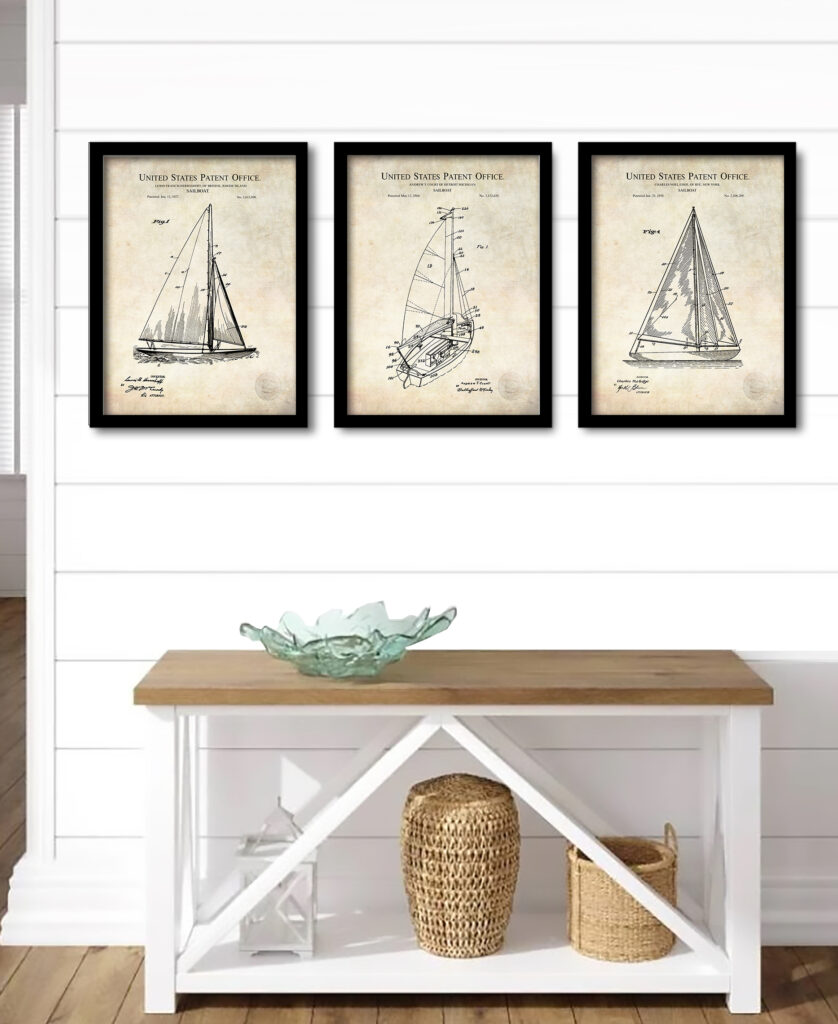 Prints of Antique Sailboats Patents