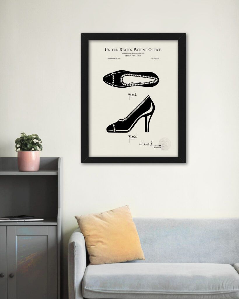 Shoe Design | 1936 Patent Print