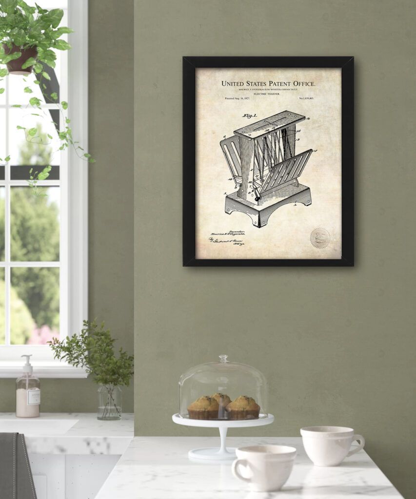 Electric Toaster | 1927 Patent Print