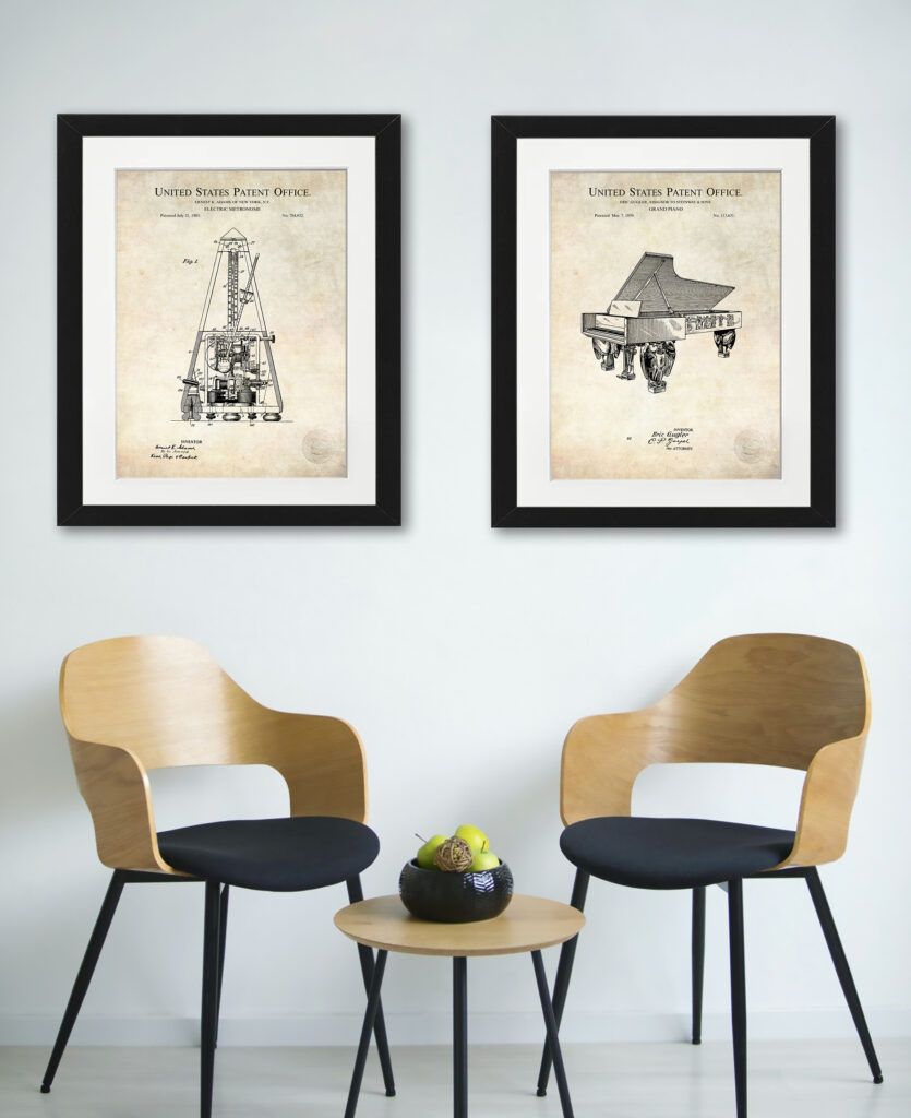 Classic Piano Art | Patent Print Set
