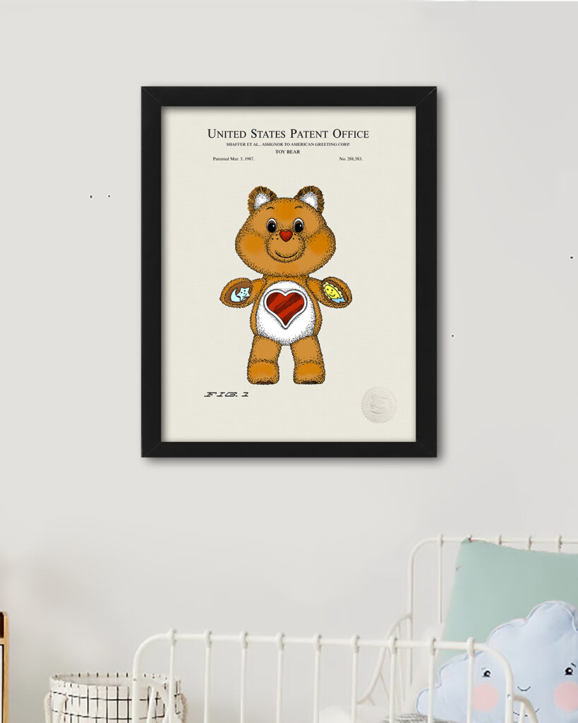 Classic Toy Bear | 1987 Patent Print