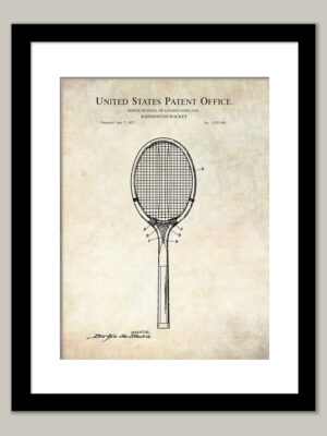 Badminton Racket Design | 1925 Patent