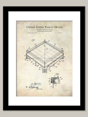 Boxing Ring Design | 1930 Patent Print