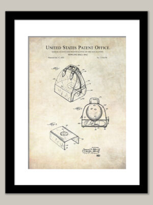 Bowling Ball Bag | 1959 Patent Print