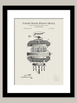Curling Stone Design | 1965 Patent Print
