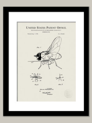 Fishing Fly Design | 1968 Patent Print