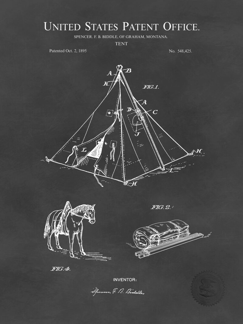 Camping Tent Design | 1895 Patent
