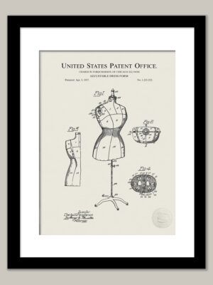 Dress Form | 1917 Patent Print