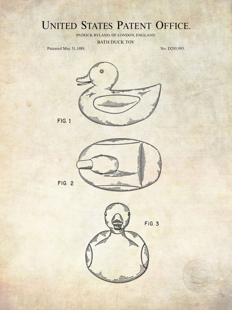 Classic Bath Duck Toy Design